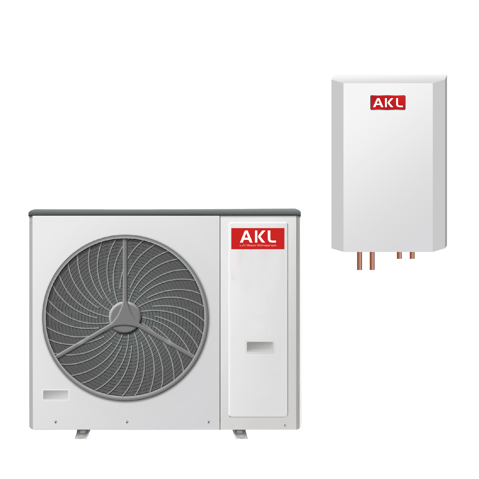 New gas HP R32 AKL air to water heat pump EVI space heating with CE Erp TUV wifi control