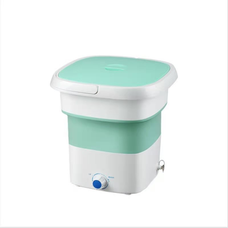 Mini portable washing and dewatering machine