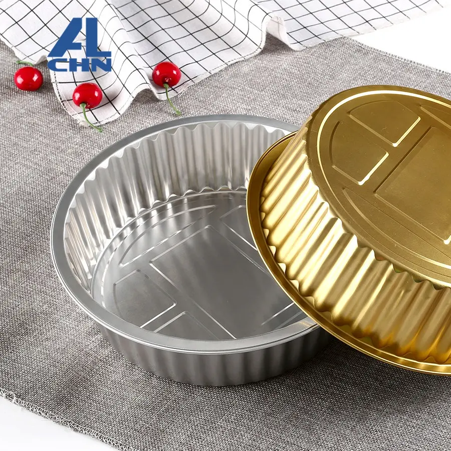 ALCHN eco-friendly Disposable Silver Color and Food Use aluminum foil container