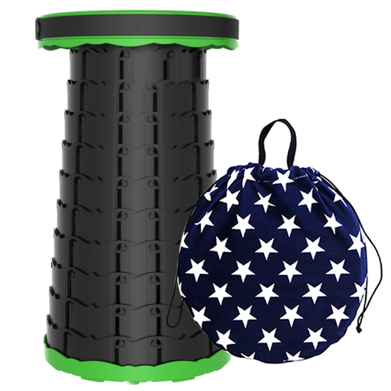 Folding Stool Portable Camping Collapsible Stool Telescopic Stool for Adult & Kids
