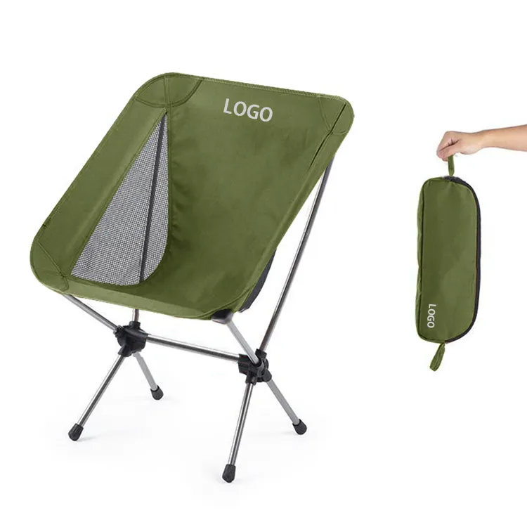 Outdoor Aluminum Frame Custom Folding Moon Chair Adult For Camping