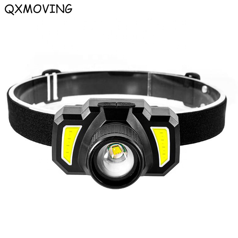 Qxmoving умная Индукционная зарядка через USB датчик светодиодные фары портативная экстренная Аккумуляторная перезаряжаемая сильная фар на открытом воздухе