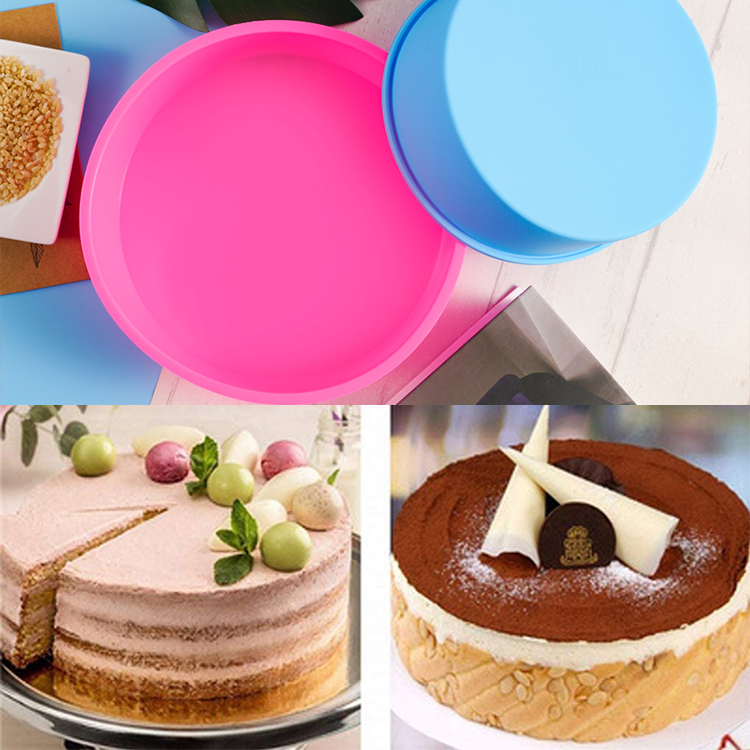6" 8" Baking Pan Round Shape Silicone Chocolate Dessert Cake Silicone Cake Mold