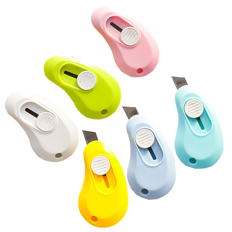 Hot Sale Student Simple Cloud Utility Knife Express Unpacking Knife Retractable Portable Mini Blade Cute Cutter Knife