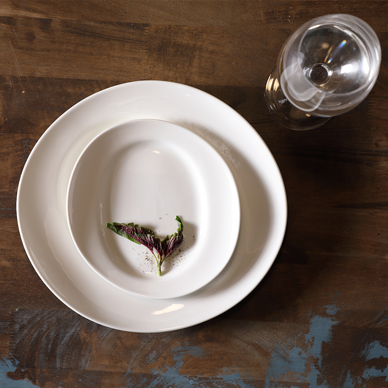Bulk Dinnerware White Porcelain Cheap Dinner Plate For Wedding