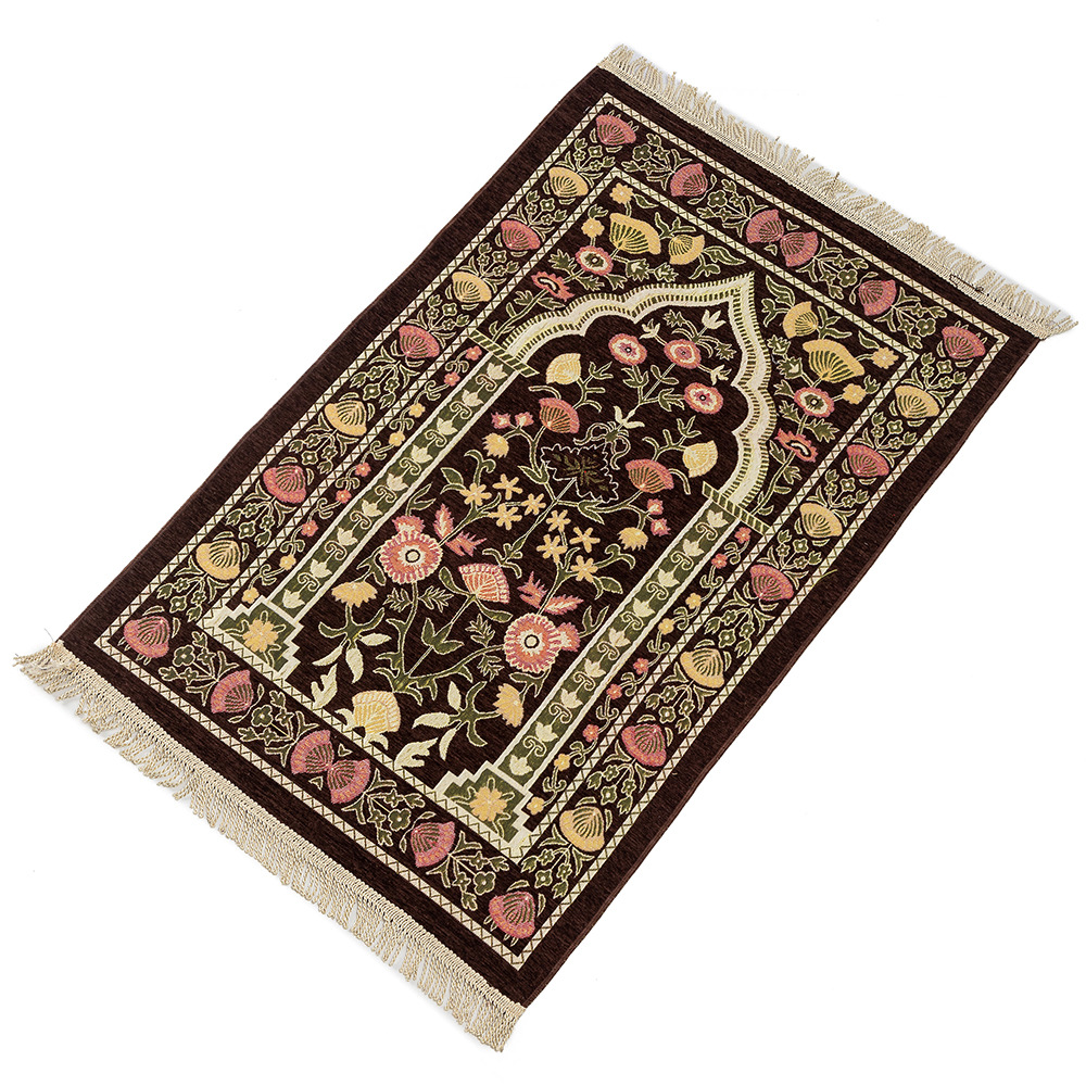 Non-slip Muslim Prayer Mat Travel Pocket Portable Muslim Prayer Rug Carpet Islamic Ramadan Prayer Mat