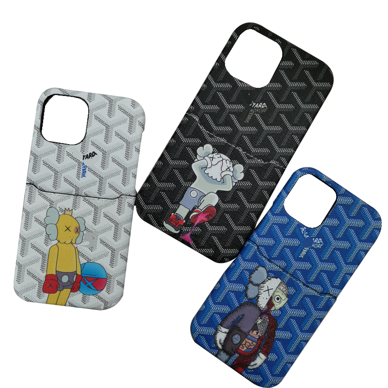 Kwas & for Goyard чехол для телефона с держателем для карт ПК Жесткий Чехол для iPhone 6-12 pro max.