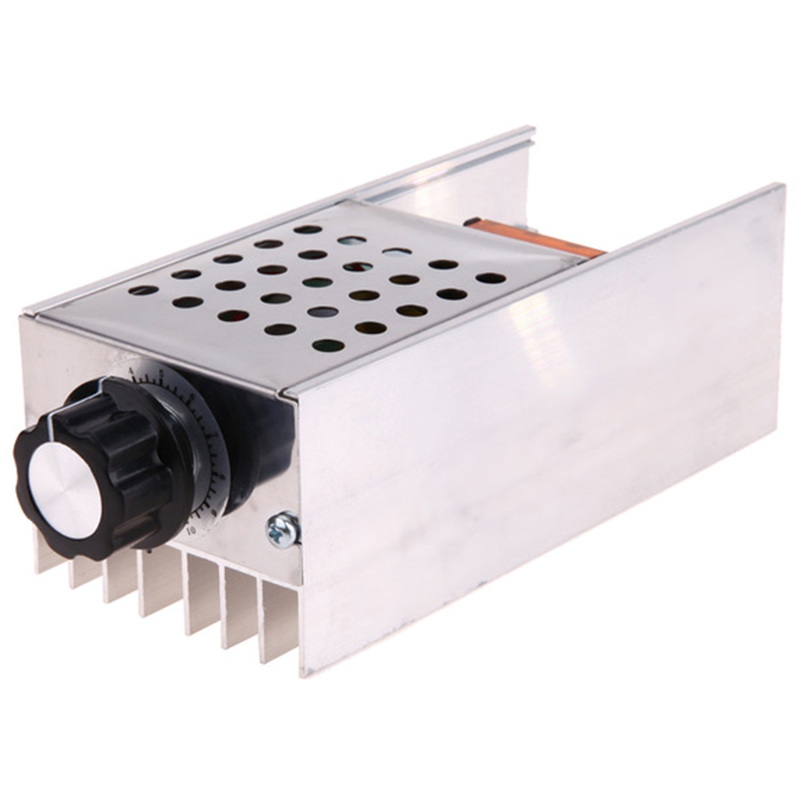 AC 220V 6000W SCR регулятор напряжения электронный регулятор диммер термостат регулирование скорости пресс-форм с чехлом для дома
