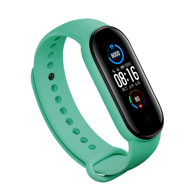 Цветной сменный ремешок для браслета Xiaomi Mi Band 5, новая модель 2020