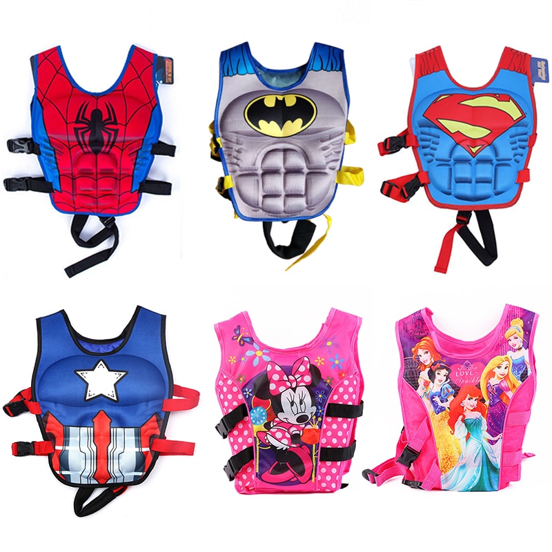 Cartoon Kids Life Jacket Floating Vest Child Swimsuit Sunscreen Buoyancy Vest Swimming Pool Accessories For Water Swimming Vest