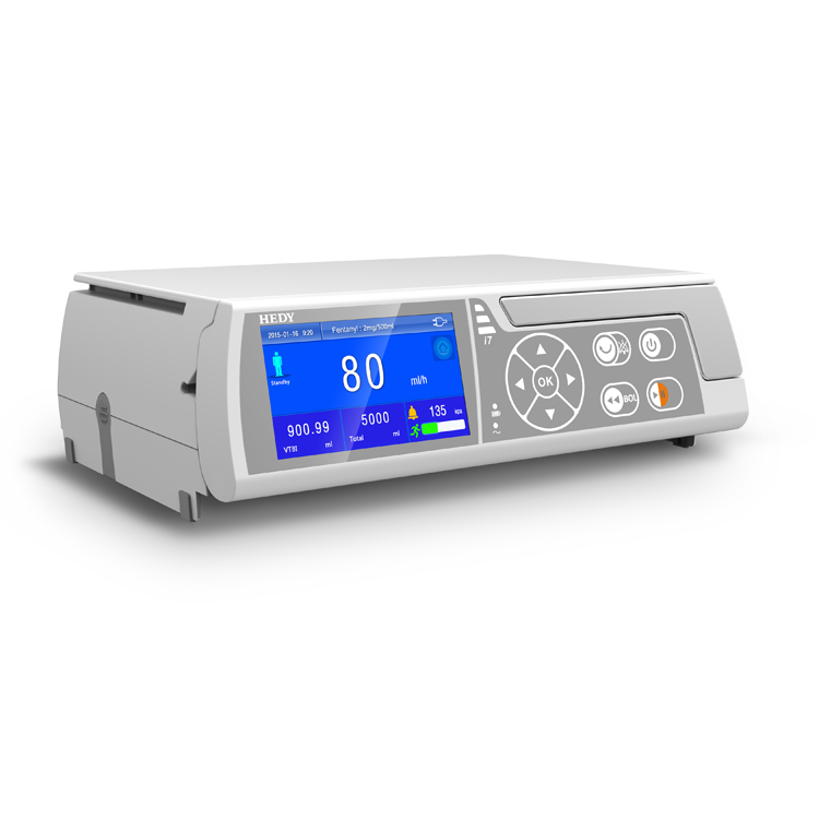 Portable Medical Blood Pump Volumetric Iv Fluid Hedy Infusion Pump CE Certificated I7