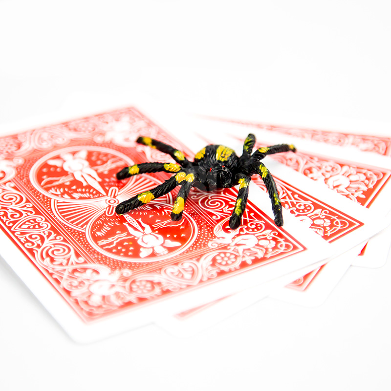 Spider And Net Magic Trick The Web Trick Cards Toys Magician Gimmick Illusion Closed-Up Magic Props Toy