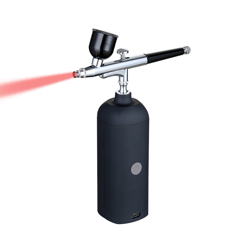 Hot sale dual action tanning spray painting model tattoo cake Airbrush kit with mini compressor