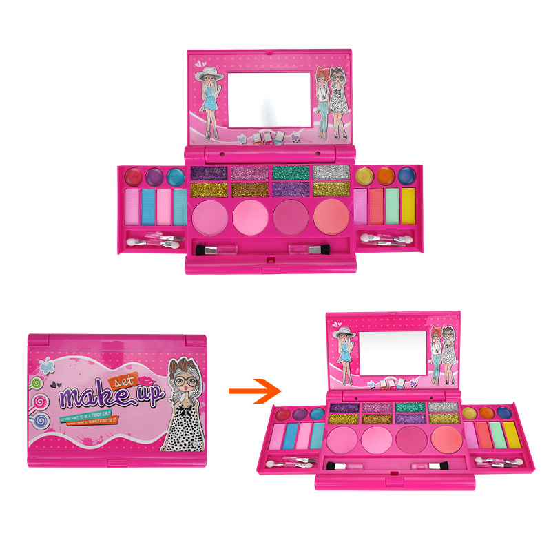 Professional Children's Real Beauty Play Make Up Set Toys for Kids Girls