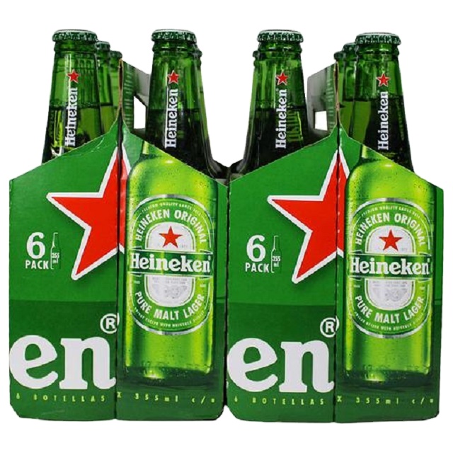 Пивная бутылка Heineken Premium Lager и банка 12x330 мл