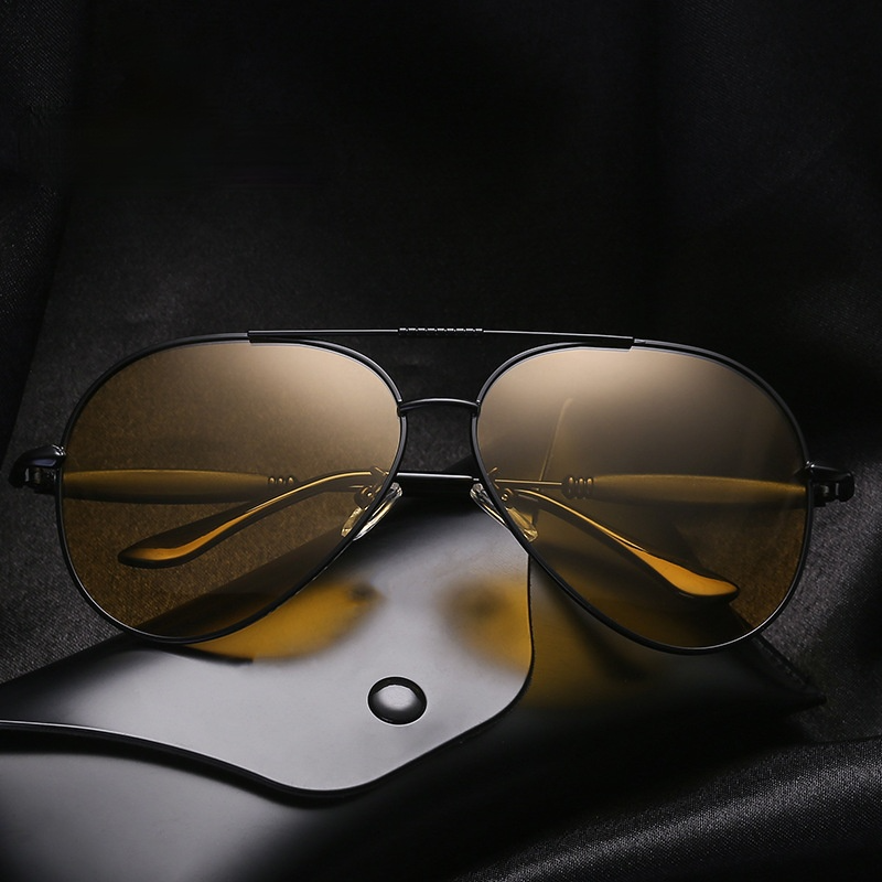 Trendy Polarized Night VisionGoggles Uv Protection Outdoor Mirror Sun Glasses Branded Sunglasses For Day And Night