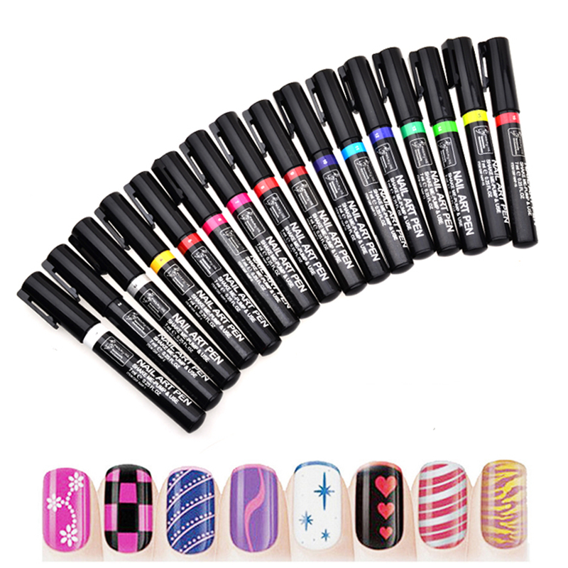 Nail Polish Painting Pen Pulling Silk Spider Line Drawing Lacquer Varnish 16 Colors Design Manicure nail polish