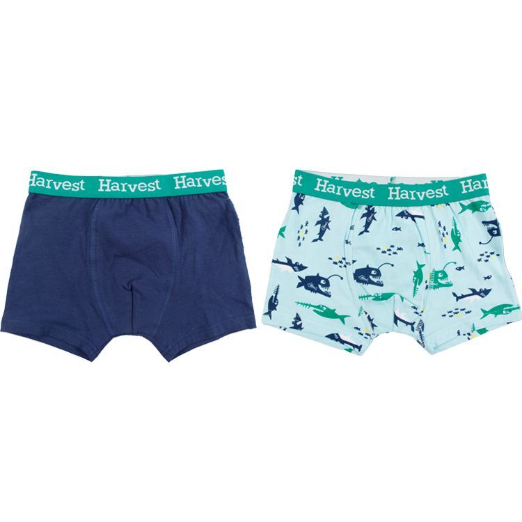 Printed Design Cotton Spandex Boy's Boxer