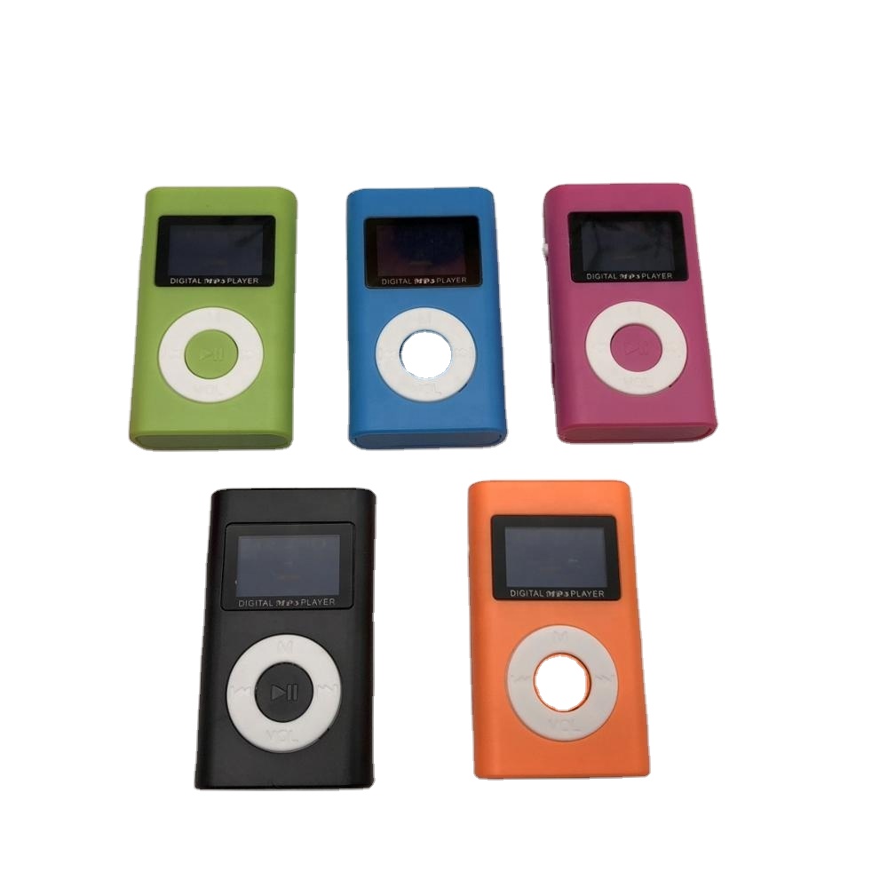 Оптовая продажа, цветная пластиковая мини-карта walkman mp3 с экраном, mp3-плеер