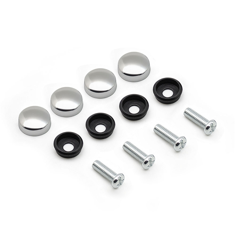 Plastic License Plate cover with stainless steel bolts