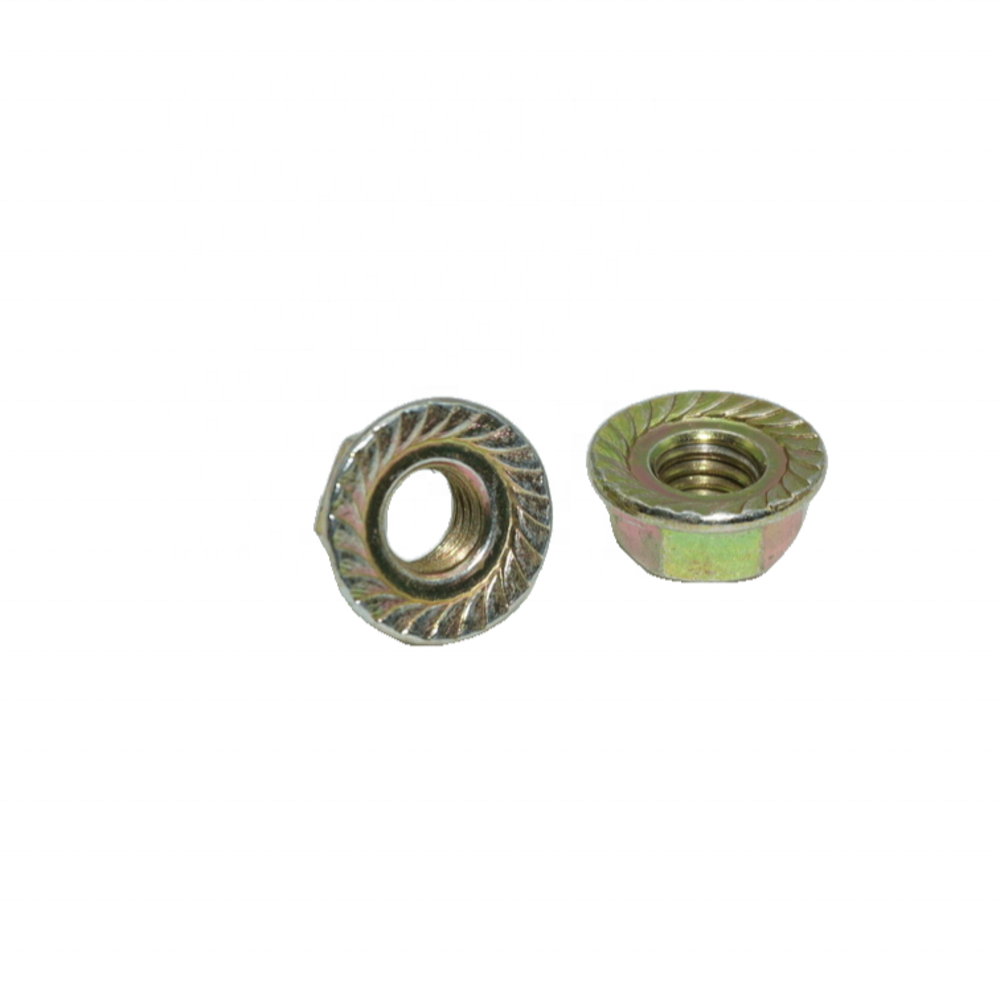 Metric m10 m12x1 25 nut 1.5 flange nut 304 Stainless Steel Hex Head Flange Nuts