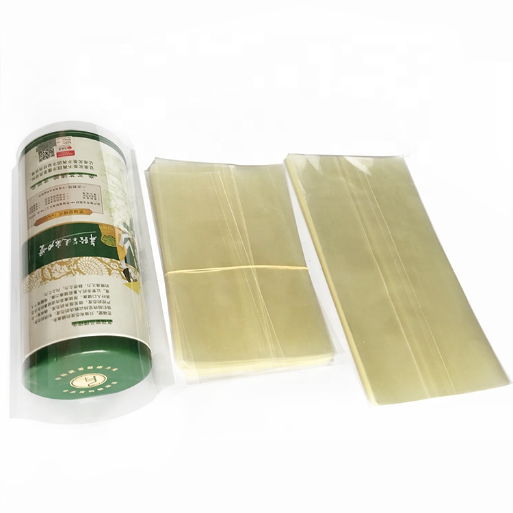 Custom clear large size pre-cut supporting print heat wrap shrink bands for jars