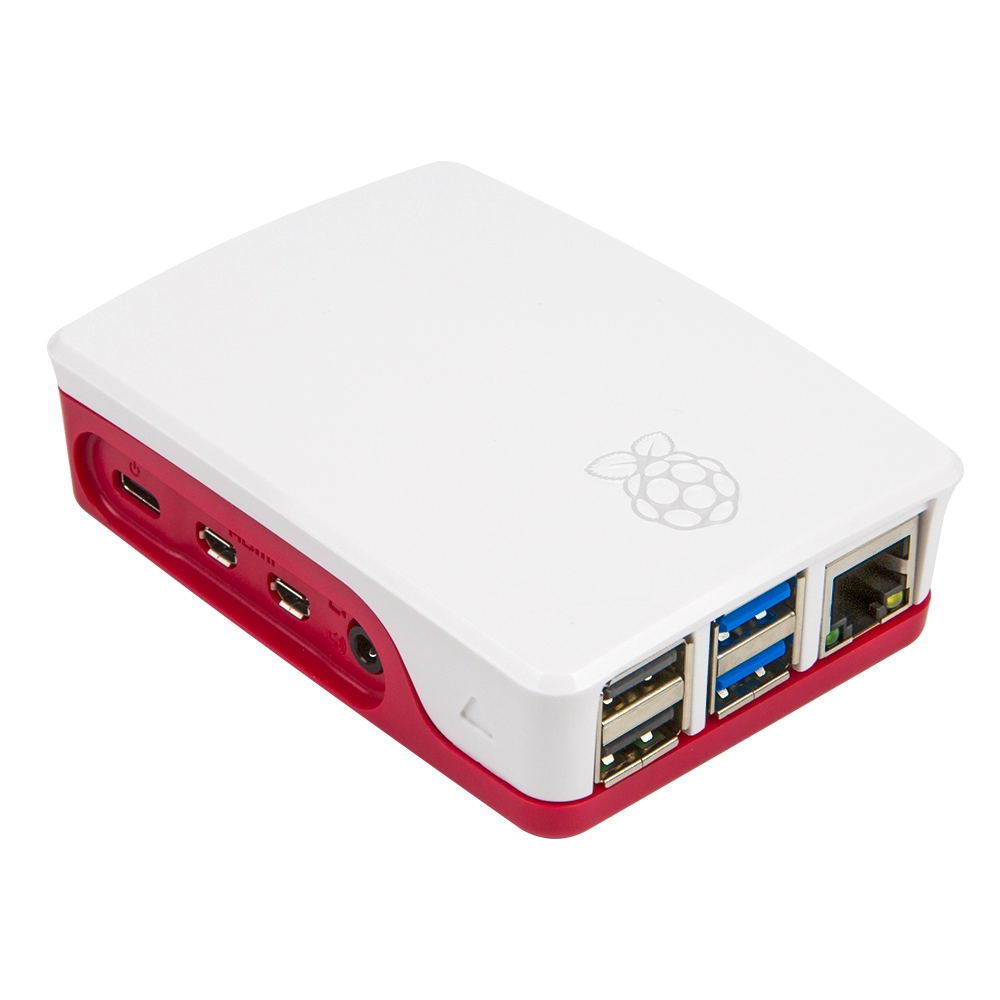 Оптовая продажа Raspberry Pi 4 красный + белый корпус ABS пластиковый корпус может установить Raspberry pi вентилятор