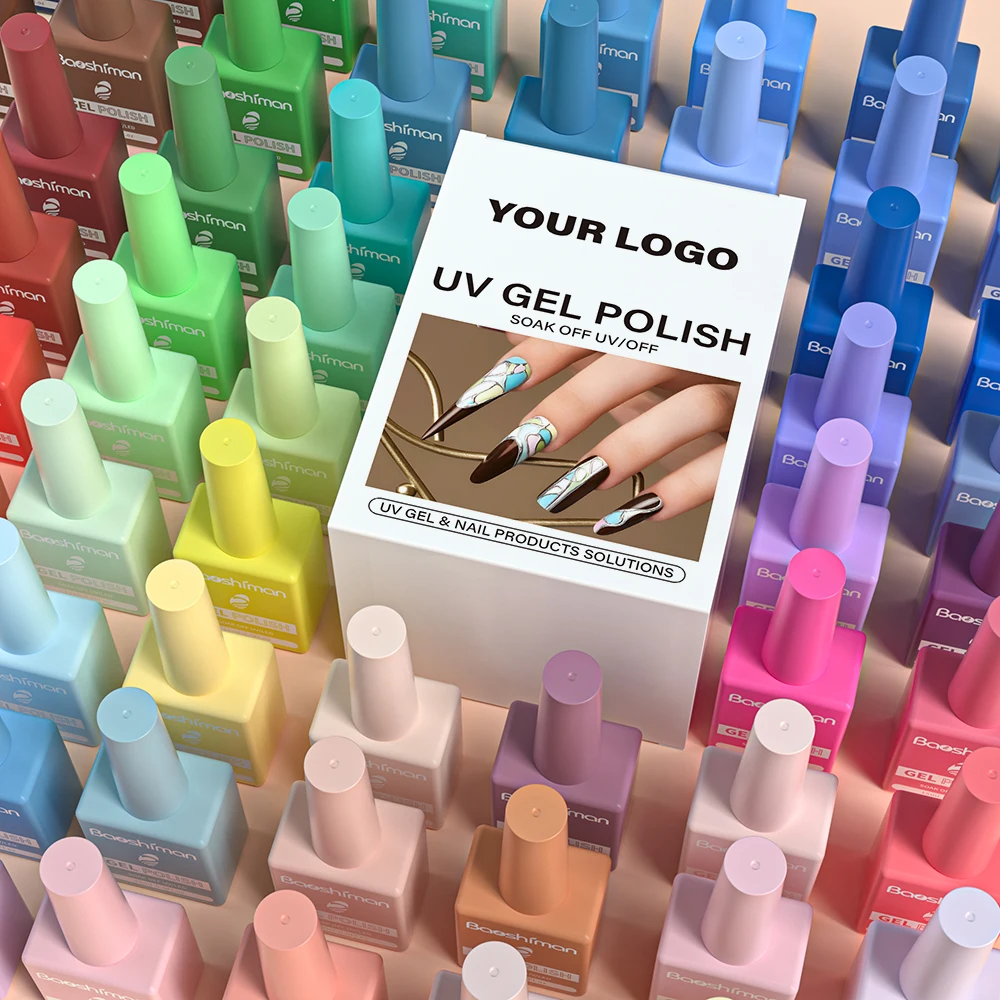 3000 Colors High Pigment Led UV Nail Gel Polish Set OEM Custom Gel Polish with logo Nail Kit Supplies