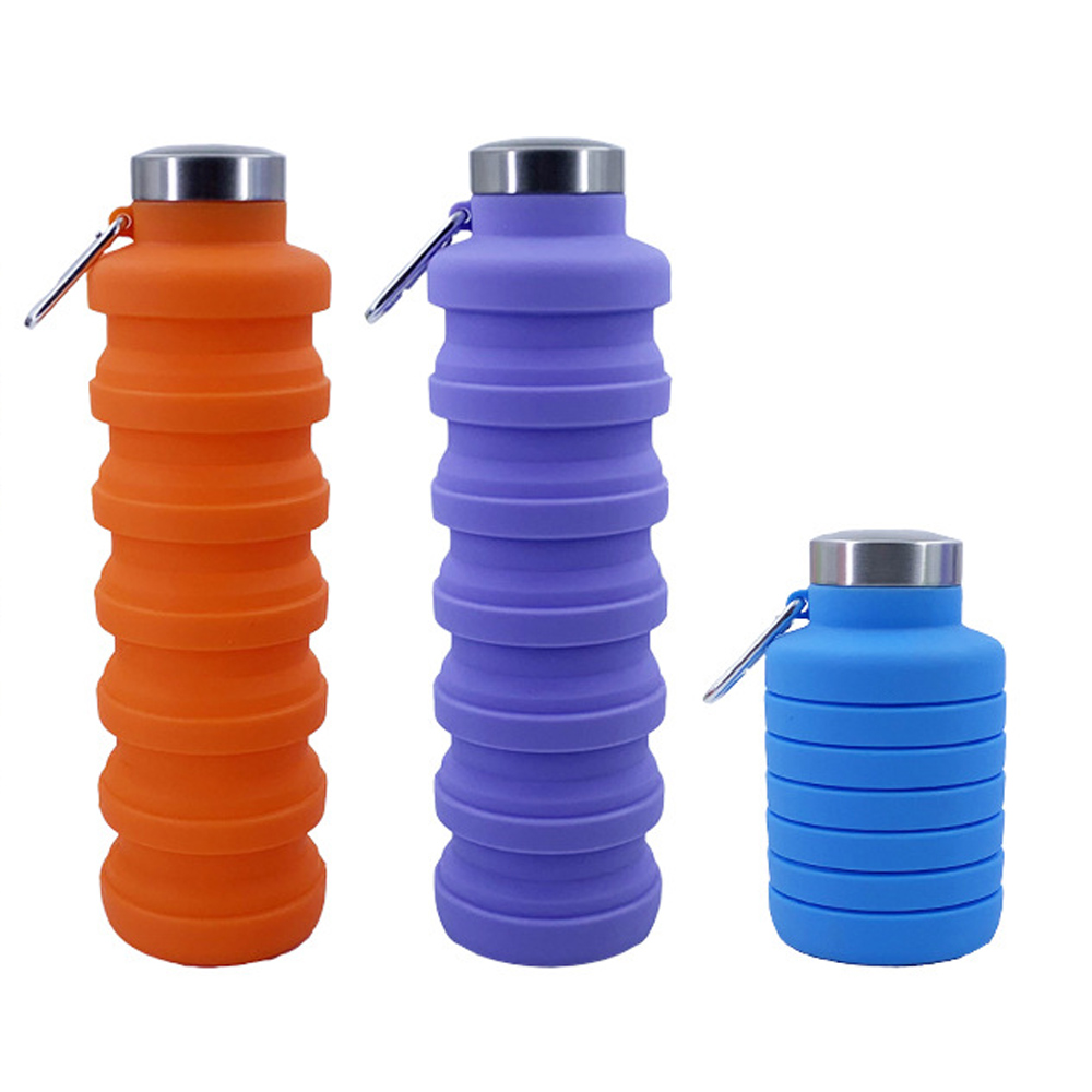 Силиконовая складная бутылка для воды LFGB Standard 0% BPA по заводской цене