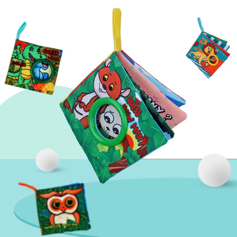 Recycled cloth book animal animation flip book baby fun learning evening story education book