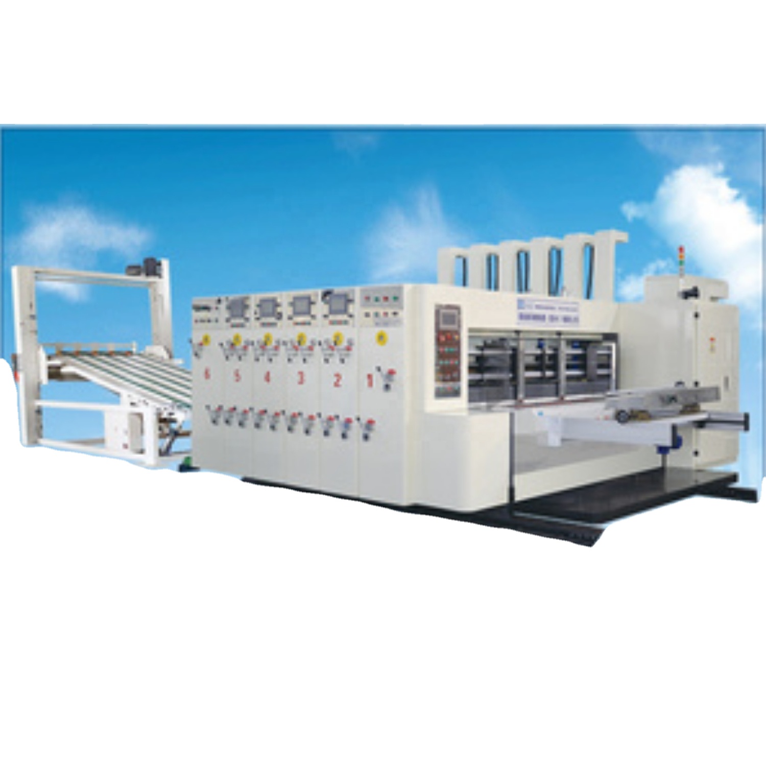 GYK-920 high speed ink corrugated paper printing division pressure corner cutting and ink slot die-cutting machine