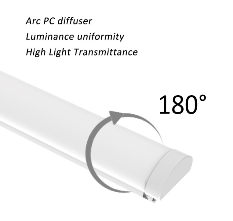 Economical 2FT 4FT LED Vapor Tight Strip Fixture LED Weatherproof Fitting
