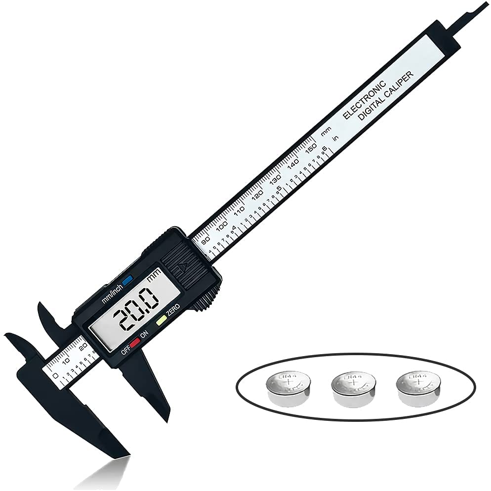 Digital Caliper, 0-6 inches Measuring Caliper with LED Screen, Inch and Millimeter Conversion, Auto-off