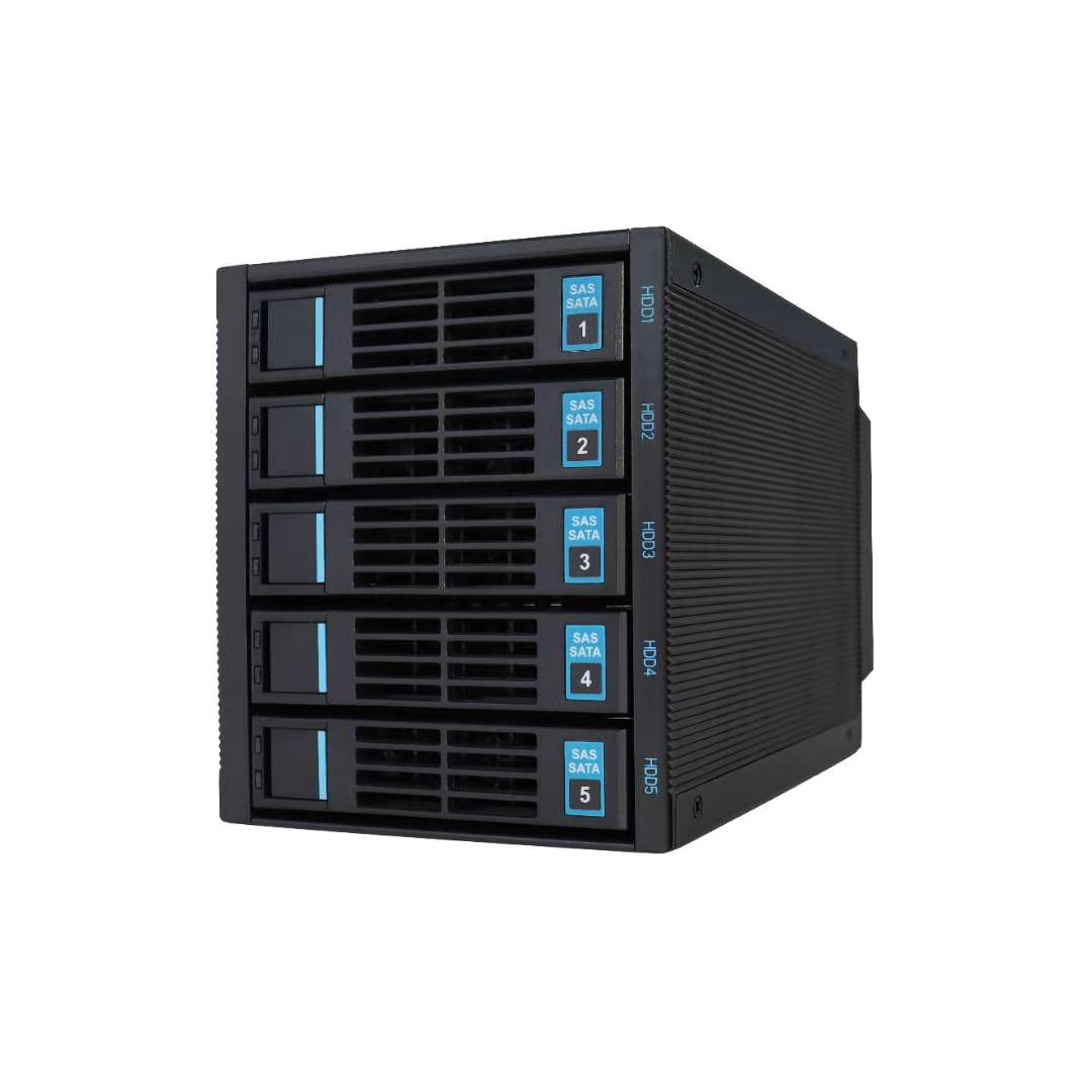 5 секций Nas DH3507 корпус привода 8,9 ''* 5'' * 5,8 ''жесткий диск с задним портом 2 * Большой 4 контакта, разъем 5 * Sata