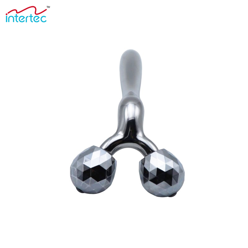 Dropshipping V shaped 3 D facial roller massager face body contouring and slimming skin care tools 3 D face roller massager