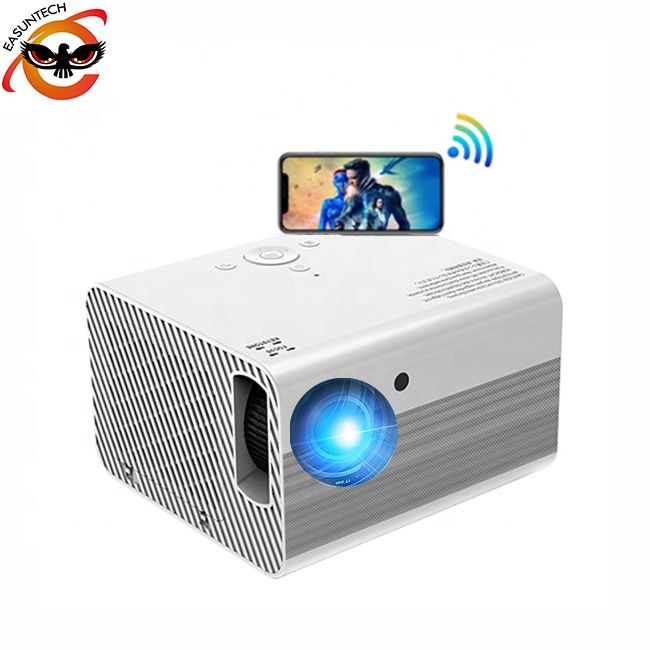 Смартфон, кинотеатр, Wi-Fi, умный 3d телефон android, ЖК-дисплей, оригинальный 1080p мобильный full hd светодиодный портативный 4k Мини проектор для домашних кинотеатров T10
