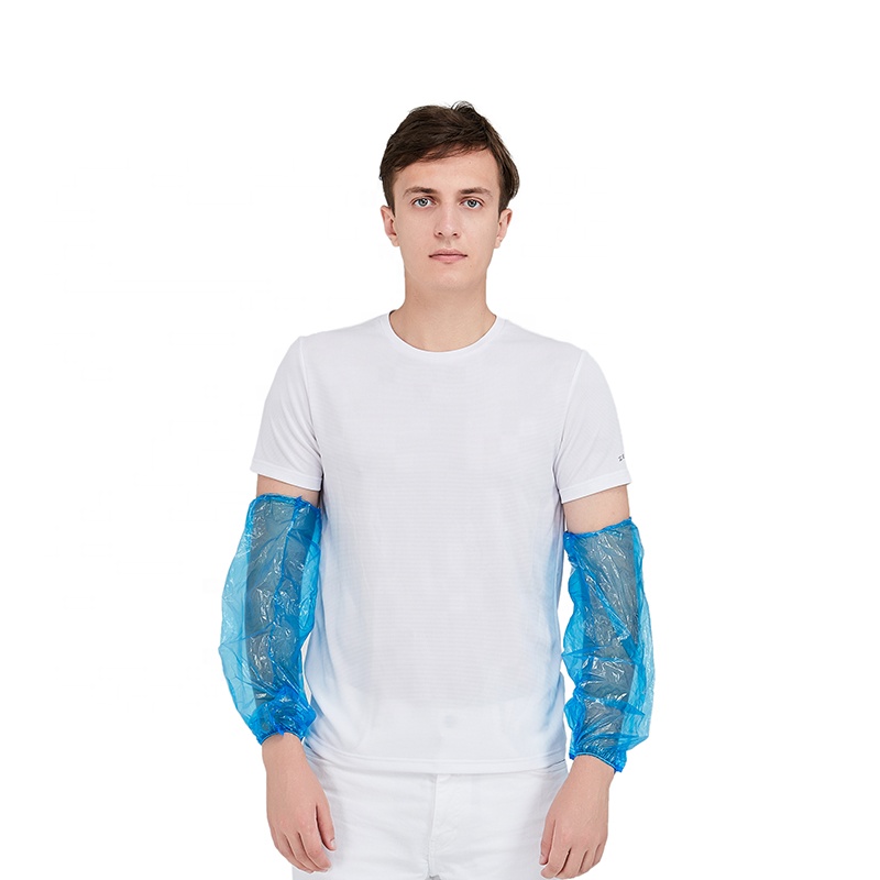 Disposable PE sleeve cover plastic PE arm covers blue oversleeve