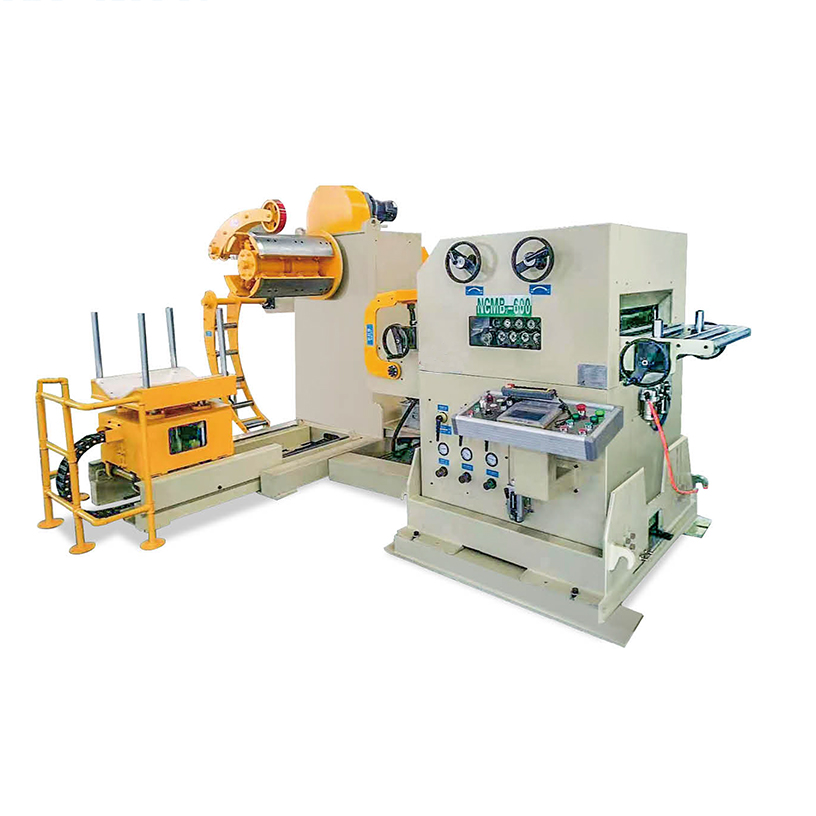 3 In 1 Sheet Metal Steel Coil Uncoiler Leveler Servo Feeder Machine Working With Press Metal Stamping
