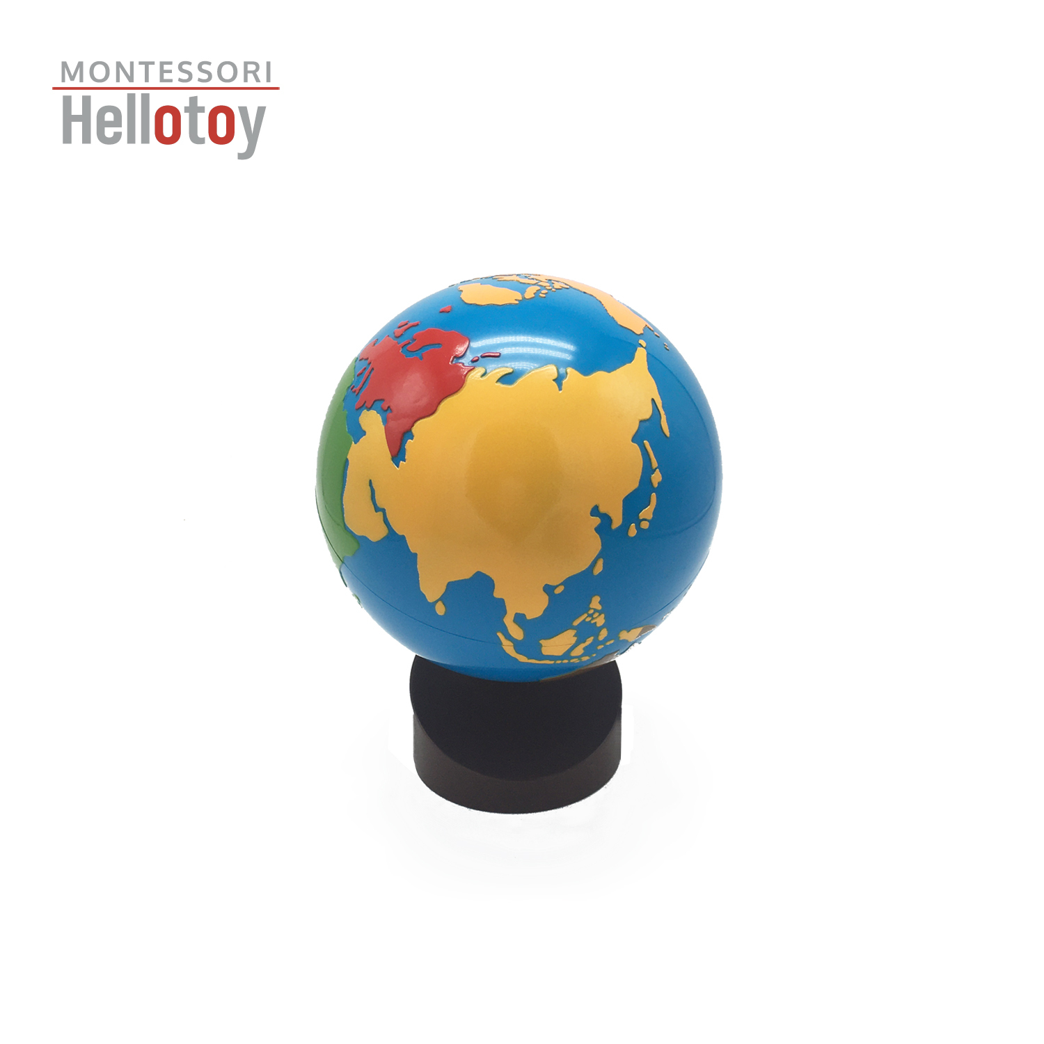 Montessori globe of the world parts