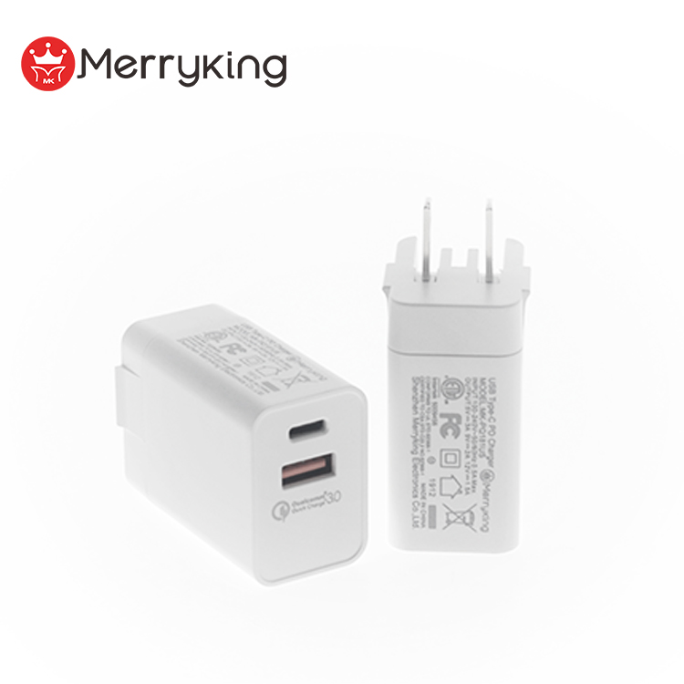 Сетевое зарядное устройство с usb-портом и разъемом типа C, 18 Вт