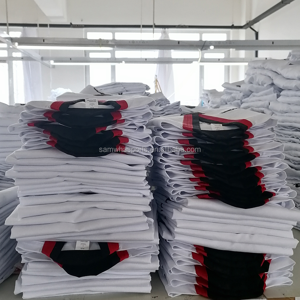 Одежда для боевых искусств, униформа dobok для тхэквондо с вышивкой логотипа на заказ