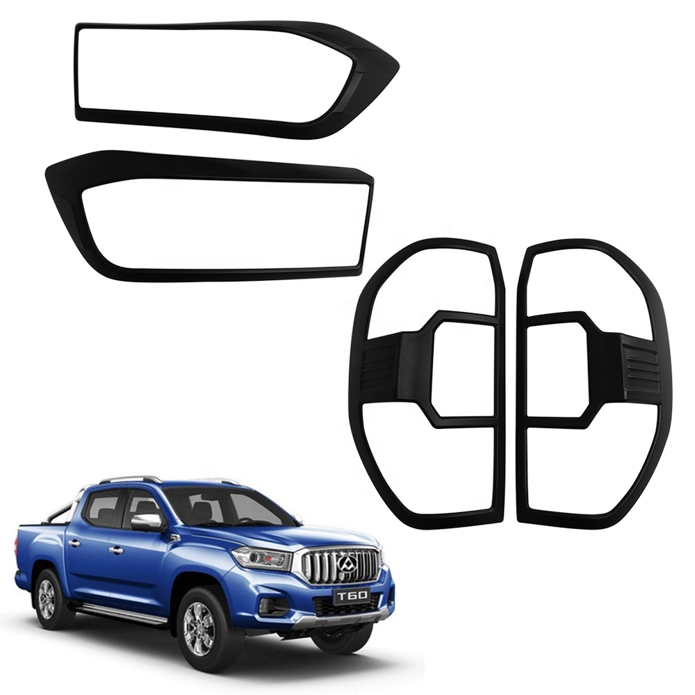 YCSUNZ For Maxus LVD T60 2019-2021 Black Head Light Cover Tail Light Cover for MG EXTENDER 2020 Exterior Accessories