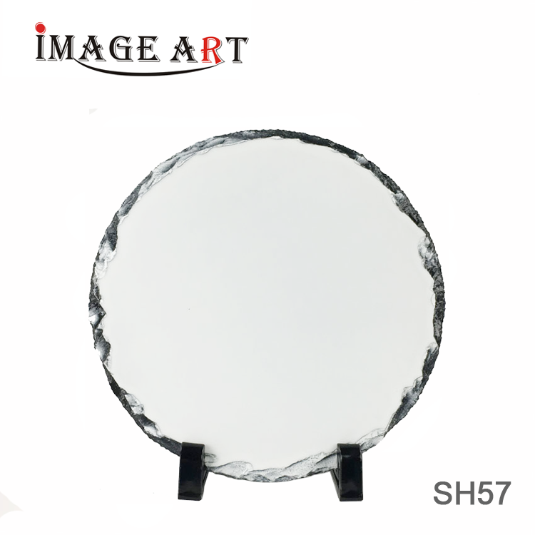 Круглая форма Сублимация Рок Slate фото для продажи SH57 19*19 см