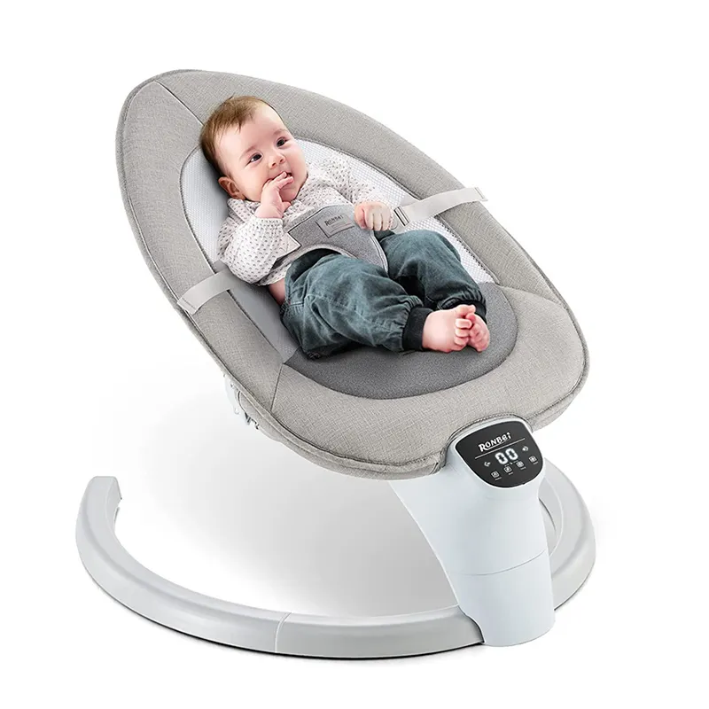 Smart Electric Baby Swing Cribs Geometric Side-to-Side Rocking Bed for Babies