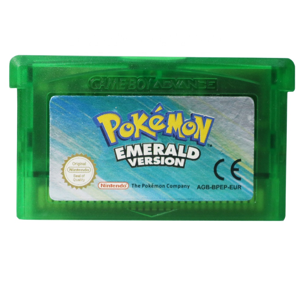 Европейская версия высококачественных видеоигр Pokemon изумрудная версия карточка для игры Nintendo Game Boy Advance Pokemon Game GBA