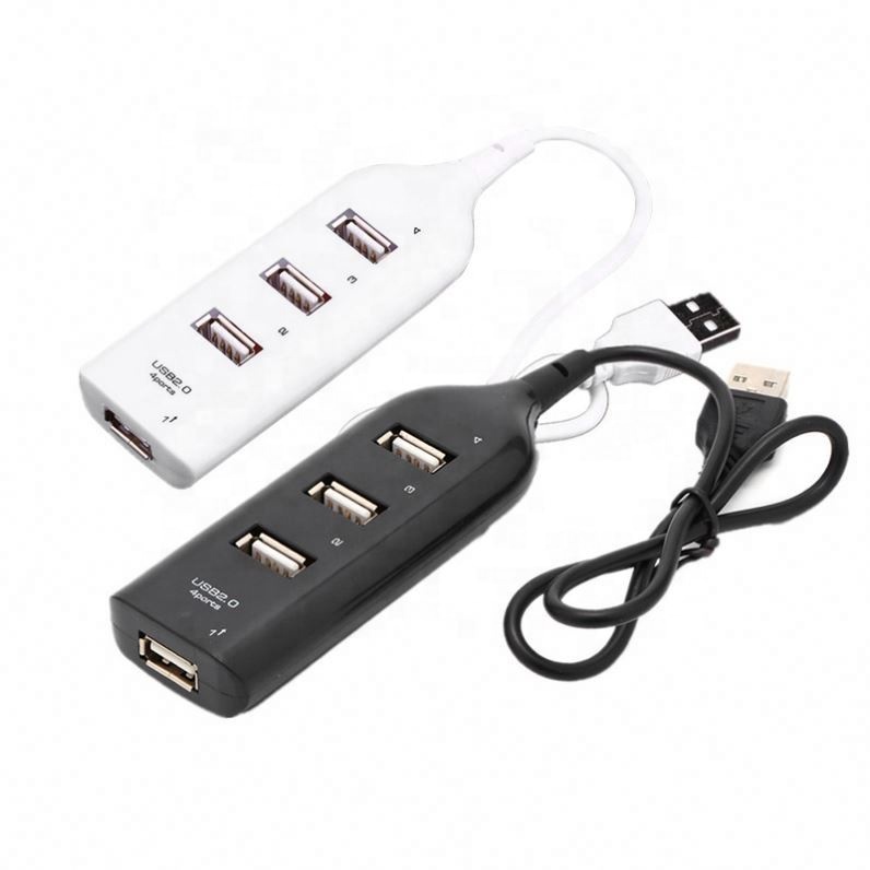Jz-Chip Micro USB Hub 2,0 Multi USB Port 4 порта Высокоскоростной Hab с переключателем вкл/выкл USB сплиттер для ПК Компьютерные аксессуары