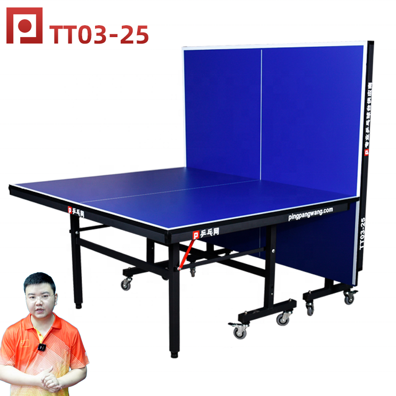 Pingpangwang TT03-25 столы для настольного тенниса профессиональный игровой обучающий пинг понга теннисные ракетки использовать в помещении подвижный и складная доска OEM