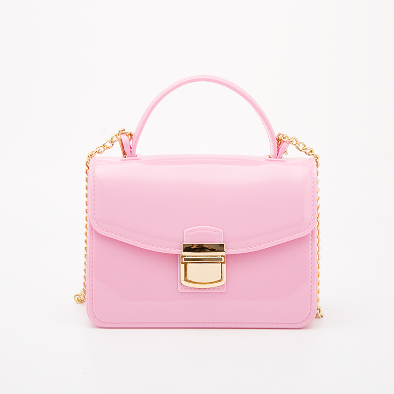 Mini Flap Bag PVC Satchel Bag Candy Color Small Jelly Women Hand Bags