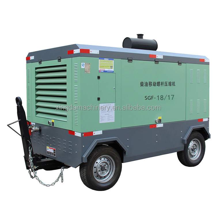 Factory Sales Portable Air Compressor Diesel Driven Air Compressor For DTH Drilling