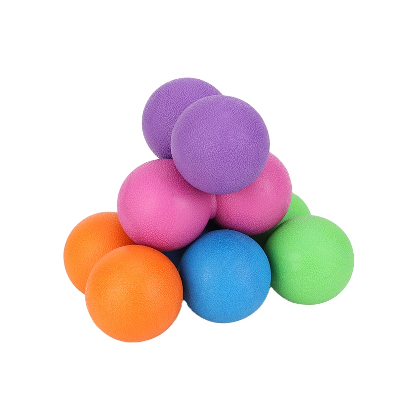 Wholesale Peanut Shaped Exercise Pilates Ball Silicone Rubber Soft Myofascial Release Massage Ball Facial Massage Balls